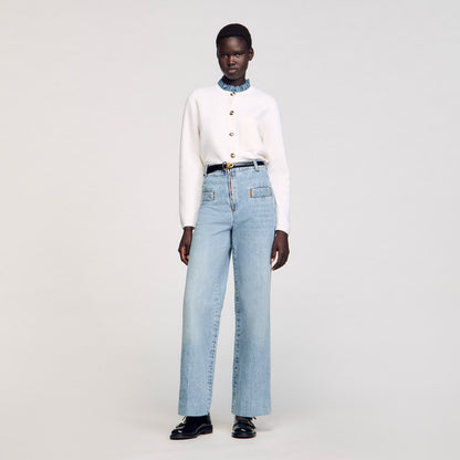 Oslo Wide-Leg Jeans Blue Jean