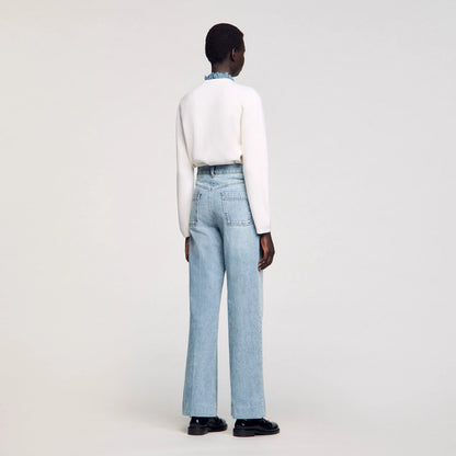 Oslo Wide-Leg Jeans Blue Jean