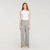 Golden Rhinestone Jeans Grey