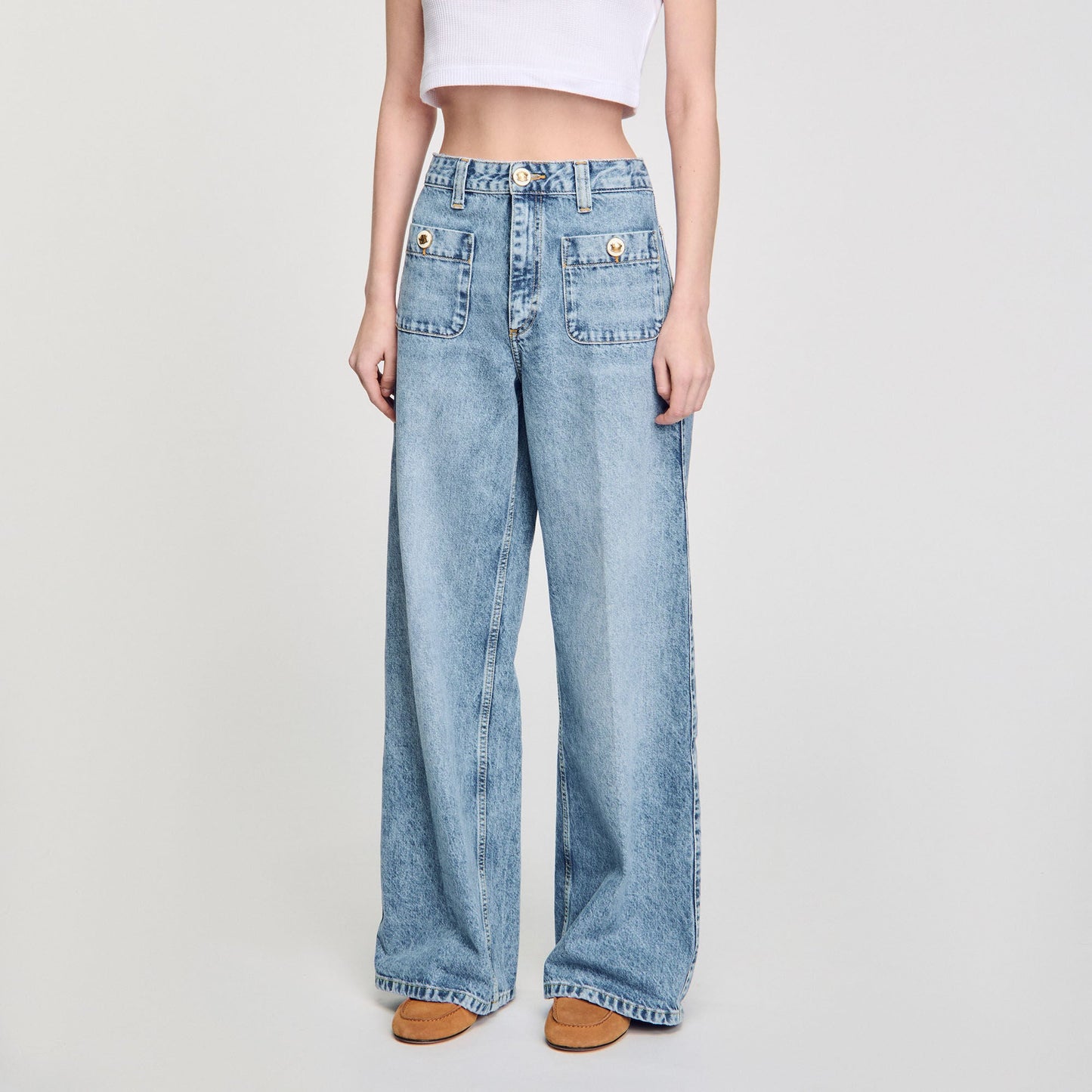 Blue Jean Faded Jeans