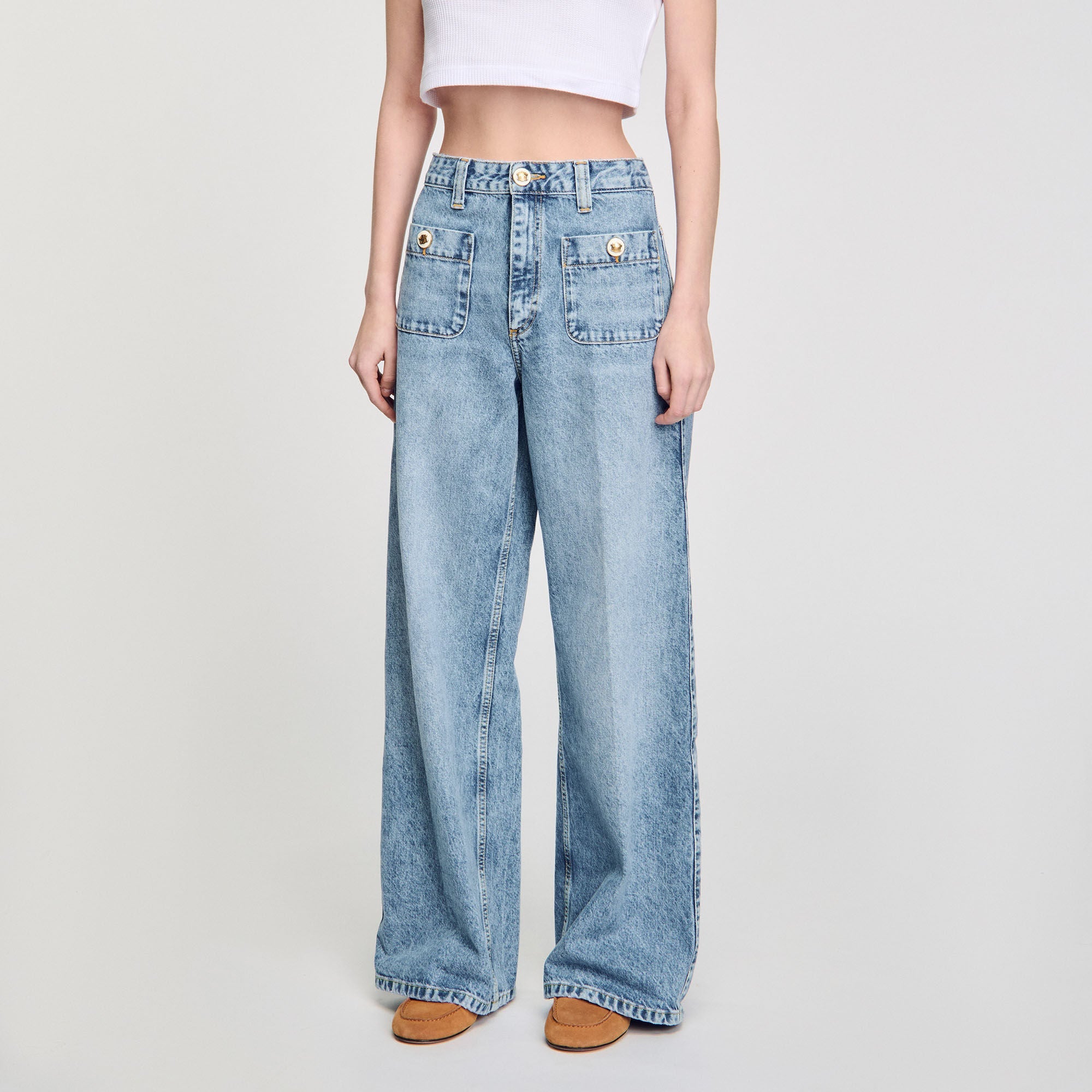 Blue Jean Faded Jeans