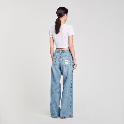 Blue Jean Faded Jeans