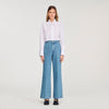 Logan Wide-Leg High-Rise Jeans Blue Jean