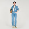 Samuel Faded Wide Straight-Leg Jeans Blue Jean