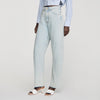 Ethan Faded Barrel Cotton Jeans Sky Blue