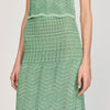 Long Decorative Knit Skirt Mint