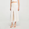 Venice Pointelle Knit Maxi Skirt Ecru