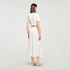 Venice Pointelle Knit Maxi Skirt Ecru