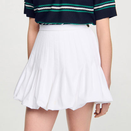 Meringue Short Bubble Skirt White