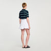 Meringue Short Bubble Skirt White