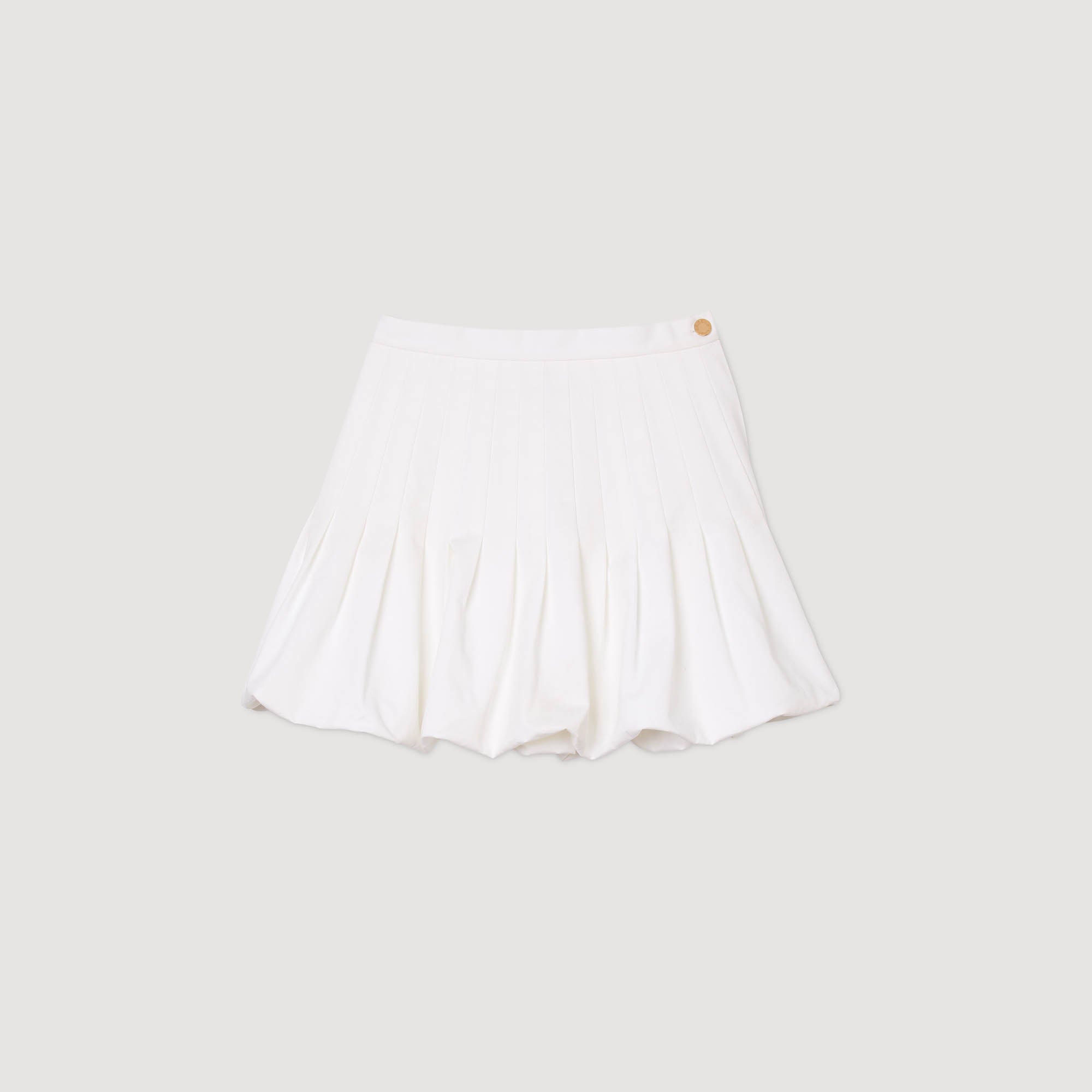 Meringue Short Bubble Skirt White