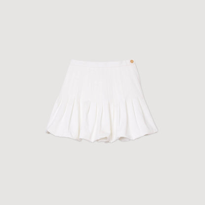 Meringue Short Bubble Skirt White