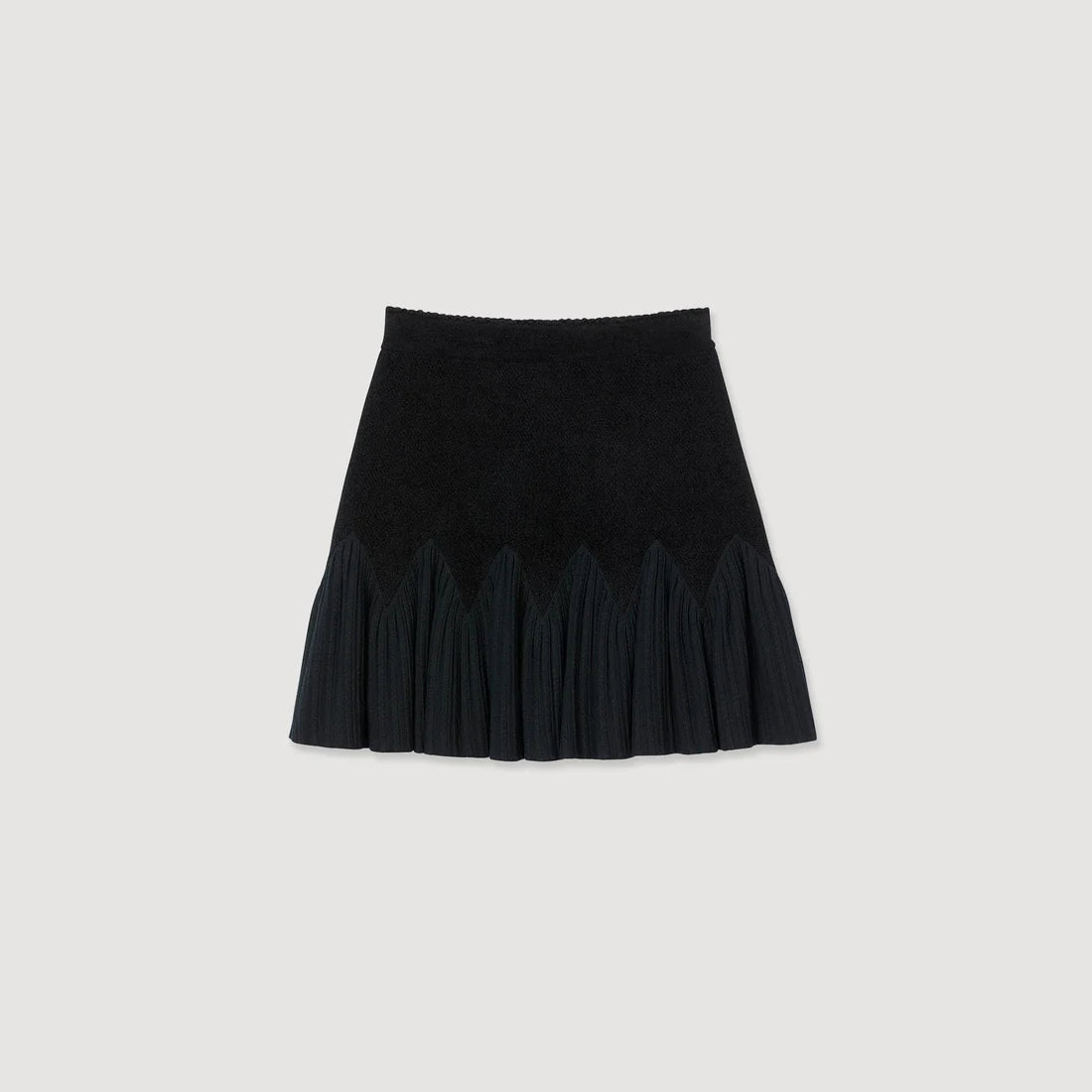 Orea Short Two-Tone Skirt Black