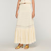 Aria Long Knit Skirt Ecru