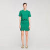 Bamba Short Decorative Knit Skirt EMEURAUDE GREEN