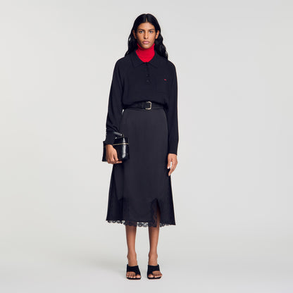 Enja  Knit Skirt Black