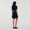 Loria Short skirt with tassels Black