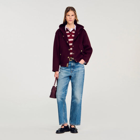 Marjane Double-Faced Wool Coat Bordeaux