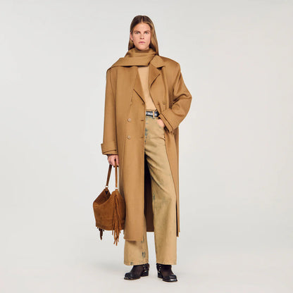 Uma Oversized Wool Coat Camel