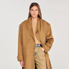 Uma Oversized Wool Coat Camel