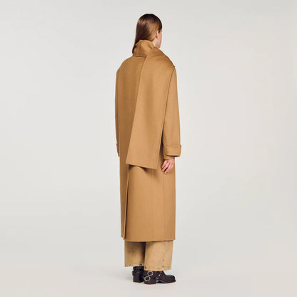 Uma Oversized Wool Coat Camel