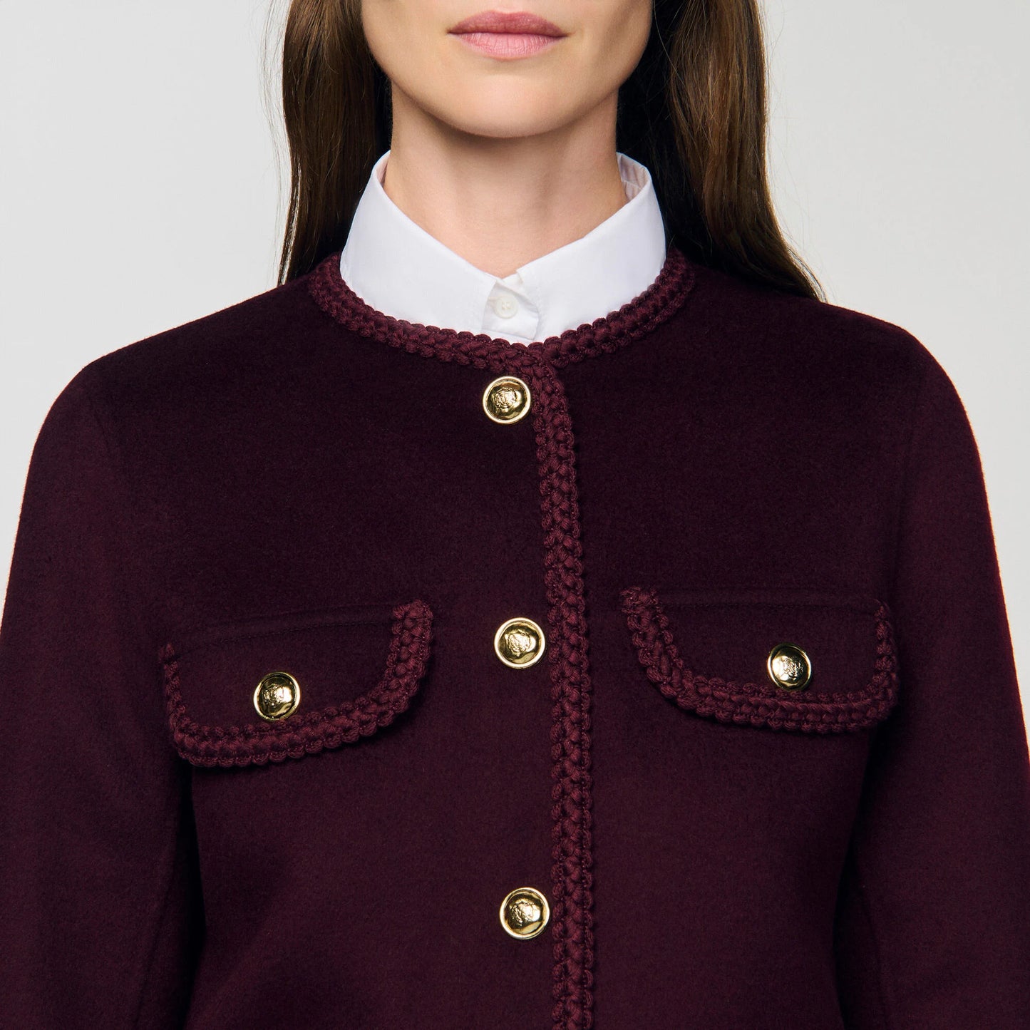 Jilliane Double-Faced Jacket Bordeaux