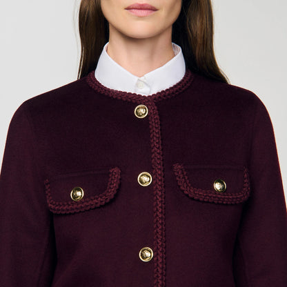 Jilliane Double-Faced Jacket Bordeaux