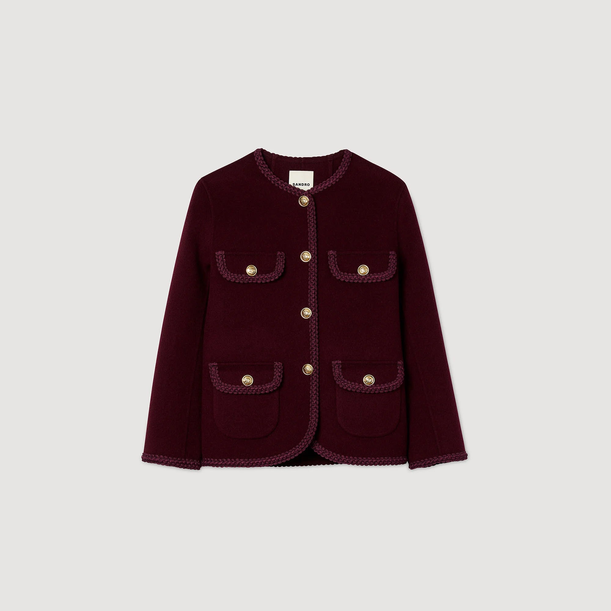 Jilliane Double-Faced Jacket Bordeaux