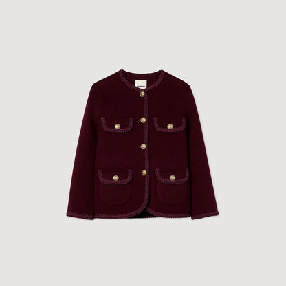 Jilliane Double-Faced Jacket Bordeaux