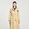Simon Belted double-breasted trench Beige