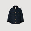 Helios Puffer Jacket With Teddy Collar Navy Blue