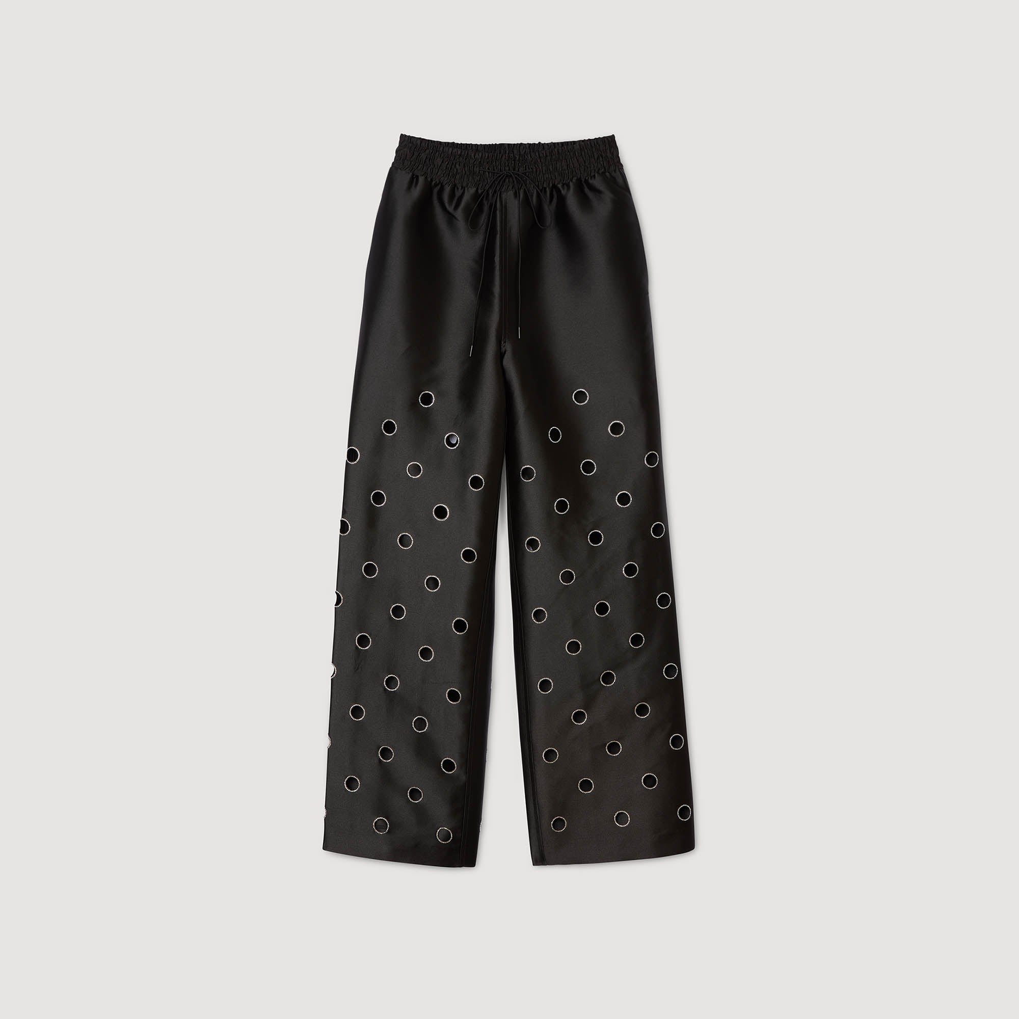 Neptune Rhinestone Trousers Black