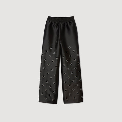 Neptune Rhinestone Trousers Black