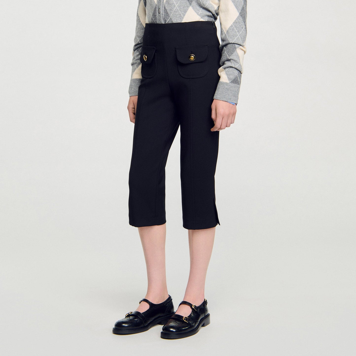 Adenio Capri Trousers Black