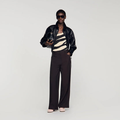 Desire Wide-Leg Trousers Brown
