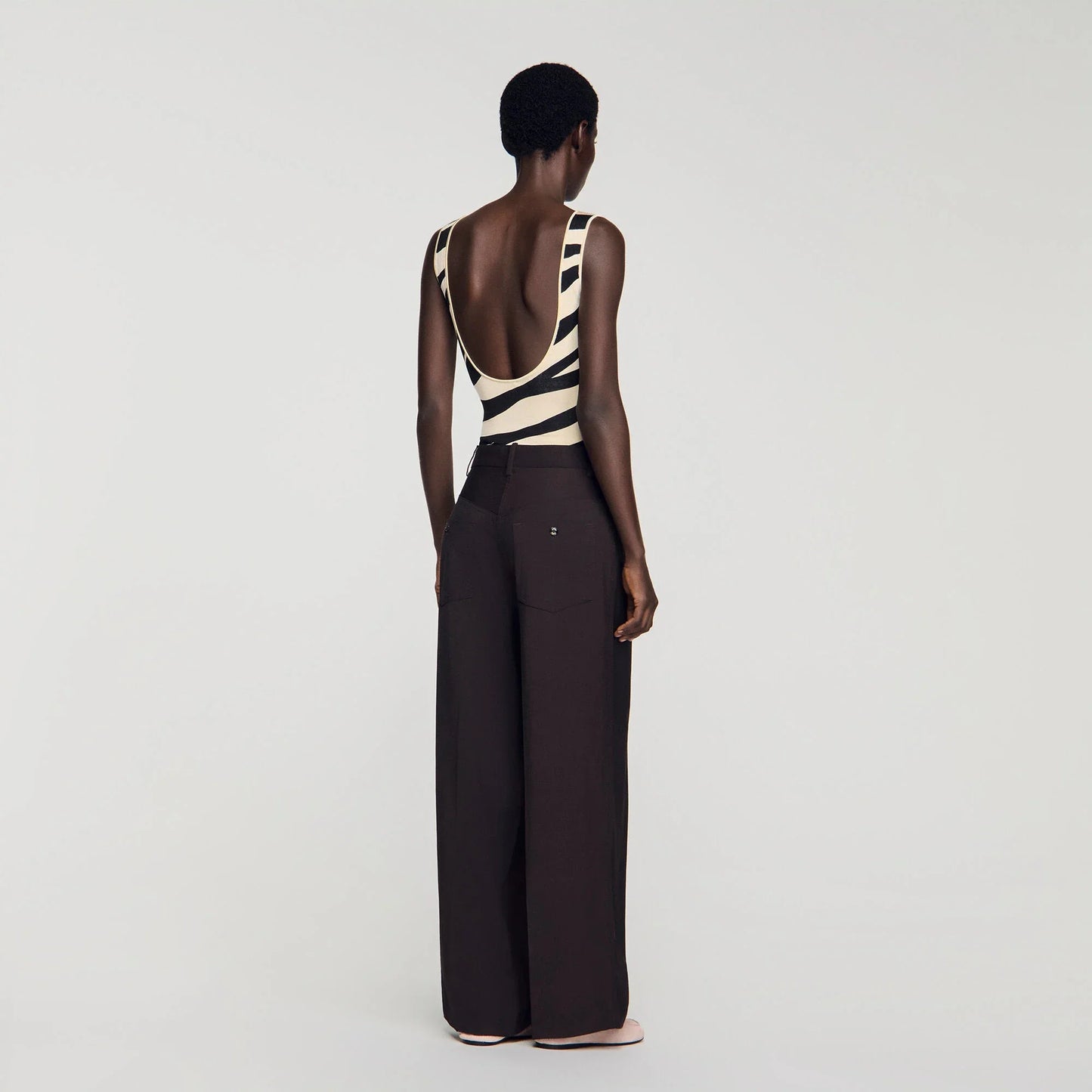 Desire Wide-Leg Trousers Brown