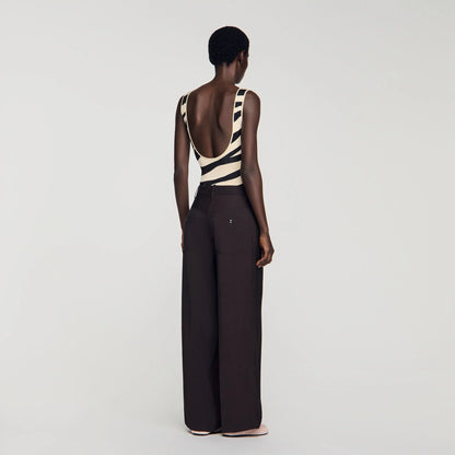 Desire Wide-Leg Trousers Brown