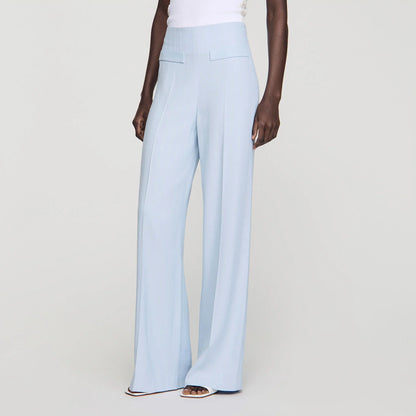 Concorde Striped Sequin Trousers Sky Blue