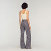 Donovan Floral-Print Floaty Trousers Deep Blue / Ocher