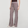 Doris Floral-Print Floaty Trousers Marron / Bleu