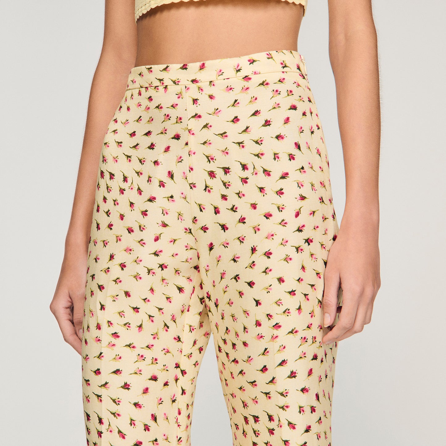 Sole Floral Trousers Butter / Pink