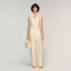 Myrel Satin Trousers Cream