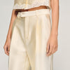 Myrel Satin Trousers Cream
