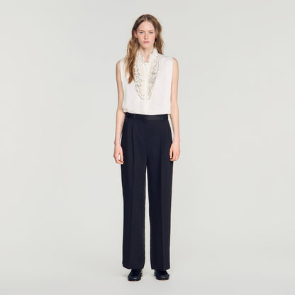 Azafrona  Straight Leg Jeans Black