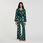 Curcuma Paisley-Print Floaty Trousers Green