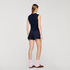 Fidele Textured Cropped Knit Jumper Navy Blue