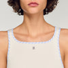 Mimi Ribbed Vest Top Ecru