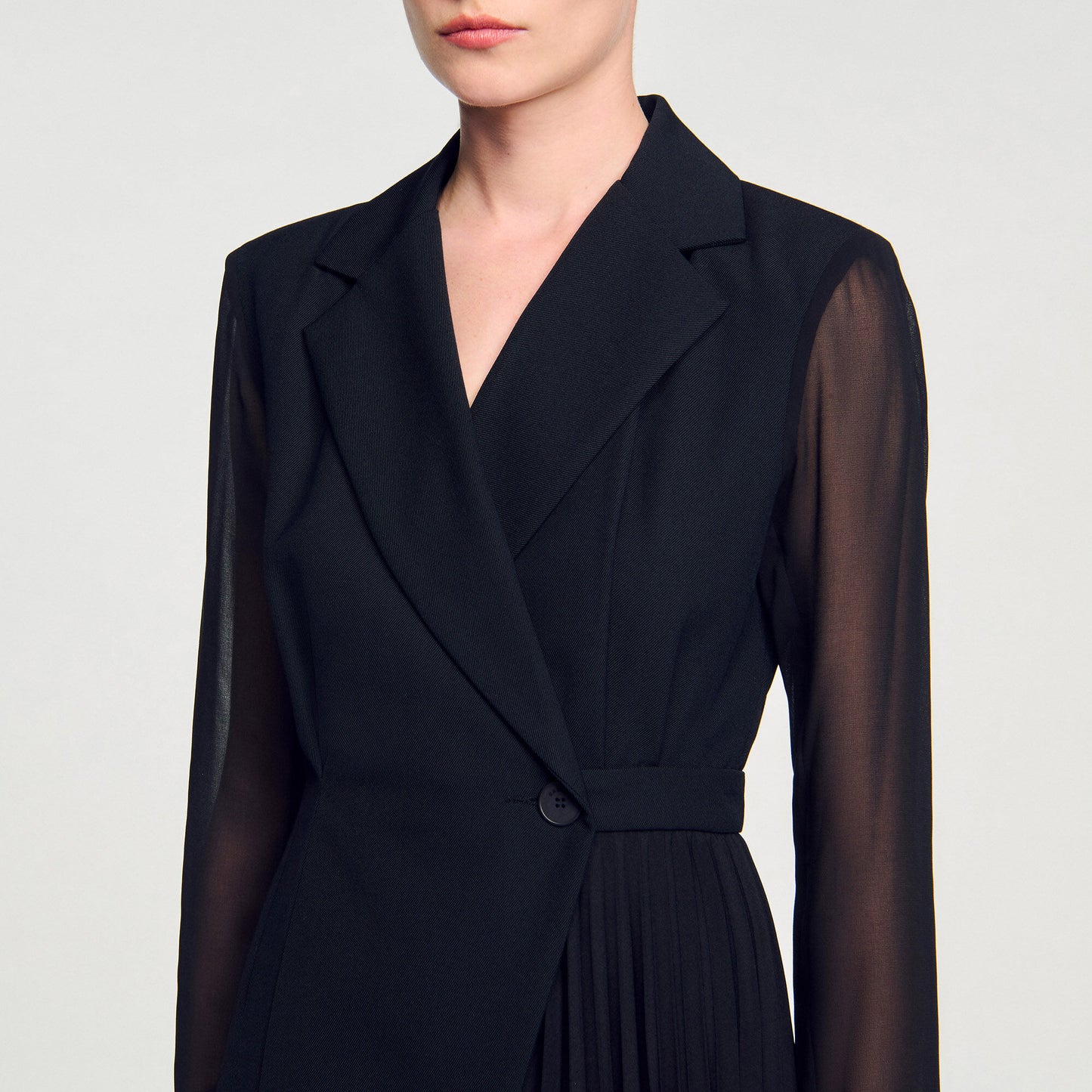 Lilela Wraparound Dress Black