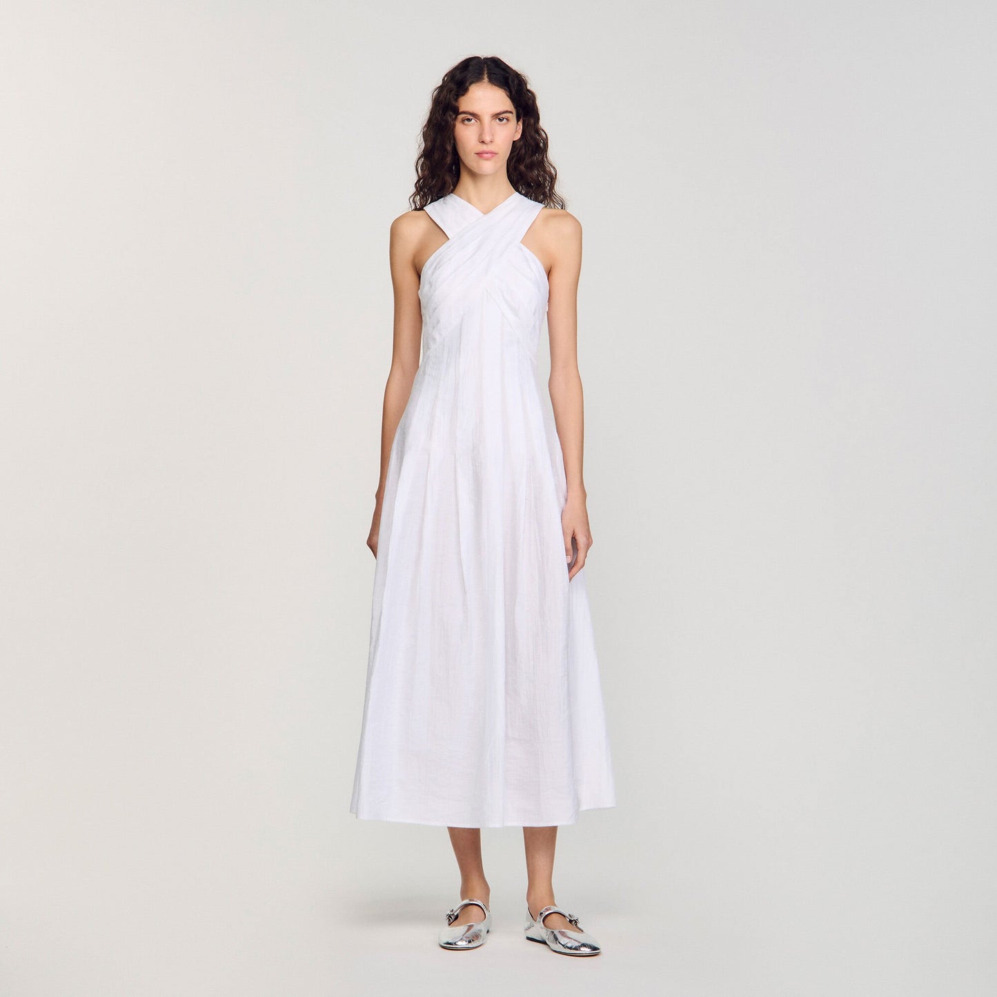 Wrap Maxi Dress White