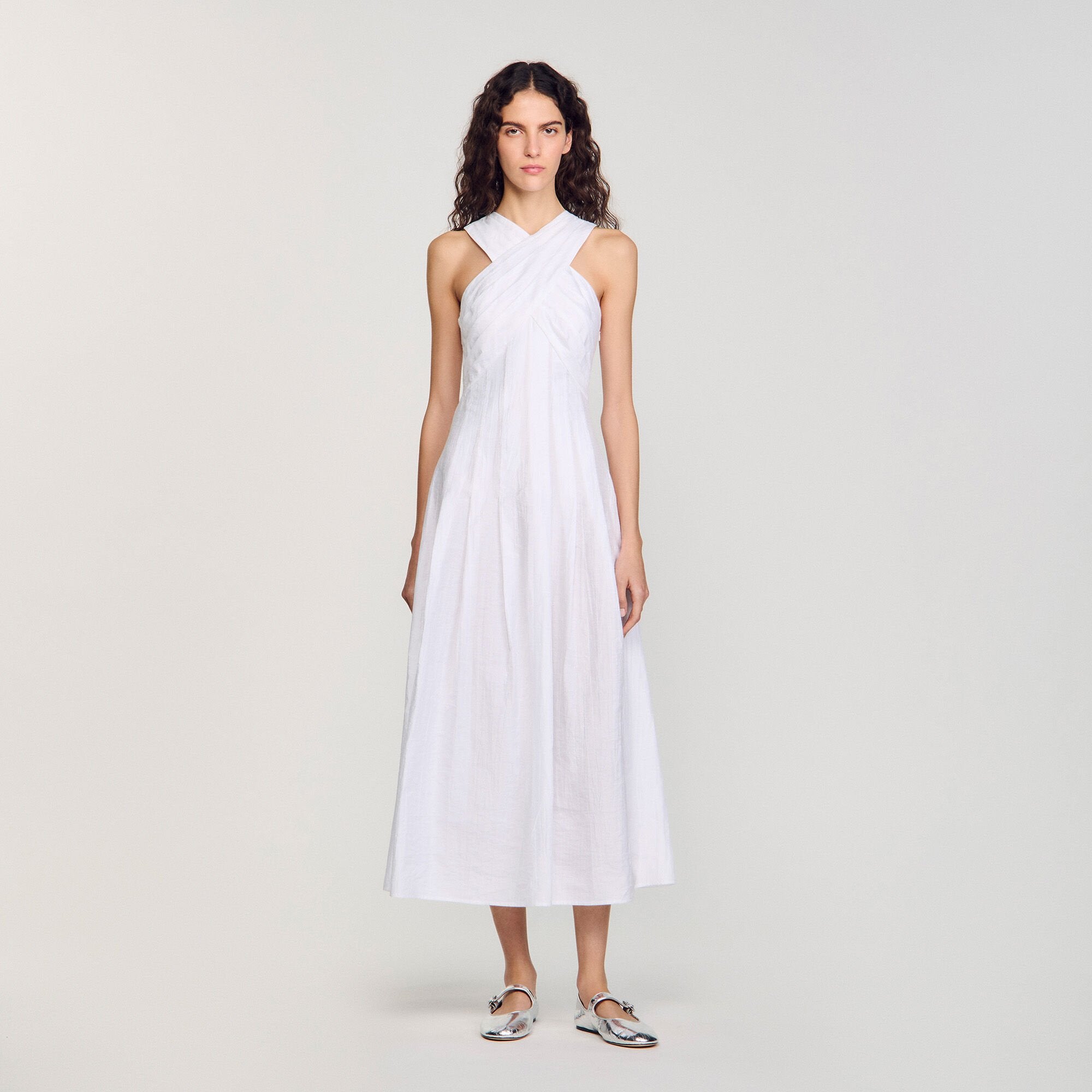 Wrap Maxi Dress White